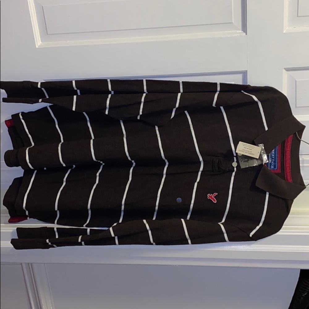 American Eagle polo long sleeve shirt
